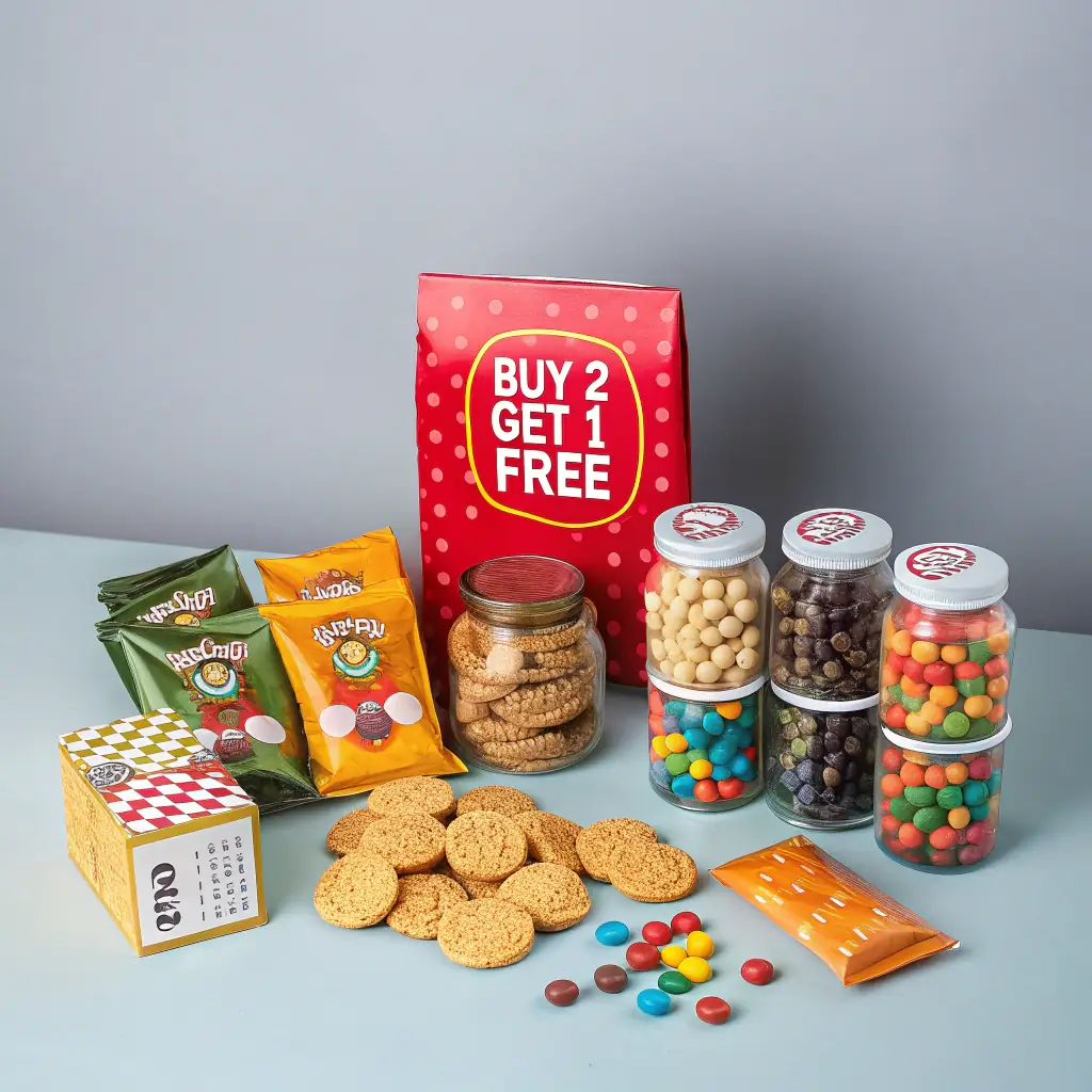 Buy 2 Get 1 Free on Snacks